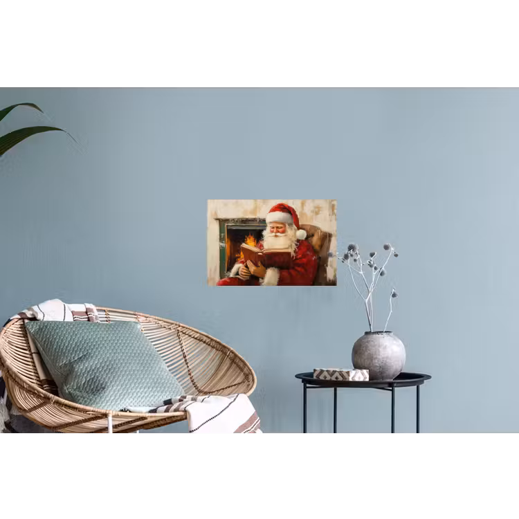 Muursticker - Kerst - Kerstman - Winter - Open Haard — 4