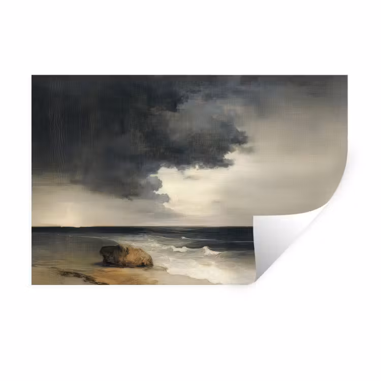 Muursticker - Kust - Golven - Rots - Storm — 1