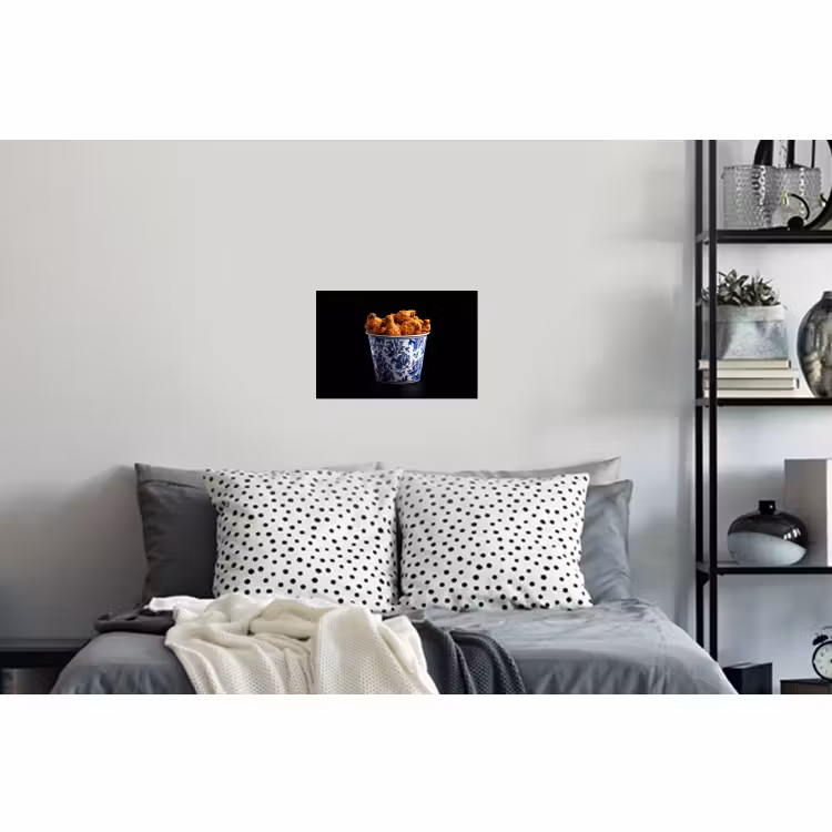 Muursticker - Kip - Bucket - Delfts blauw - Lekker — 5