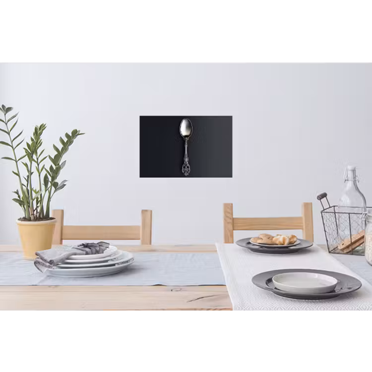 Muursticker - Lepel - Zilver - Metaal — 3