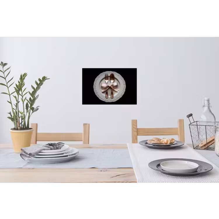 Muursticker - Rose - Strik - Bestek — 3