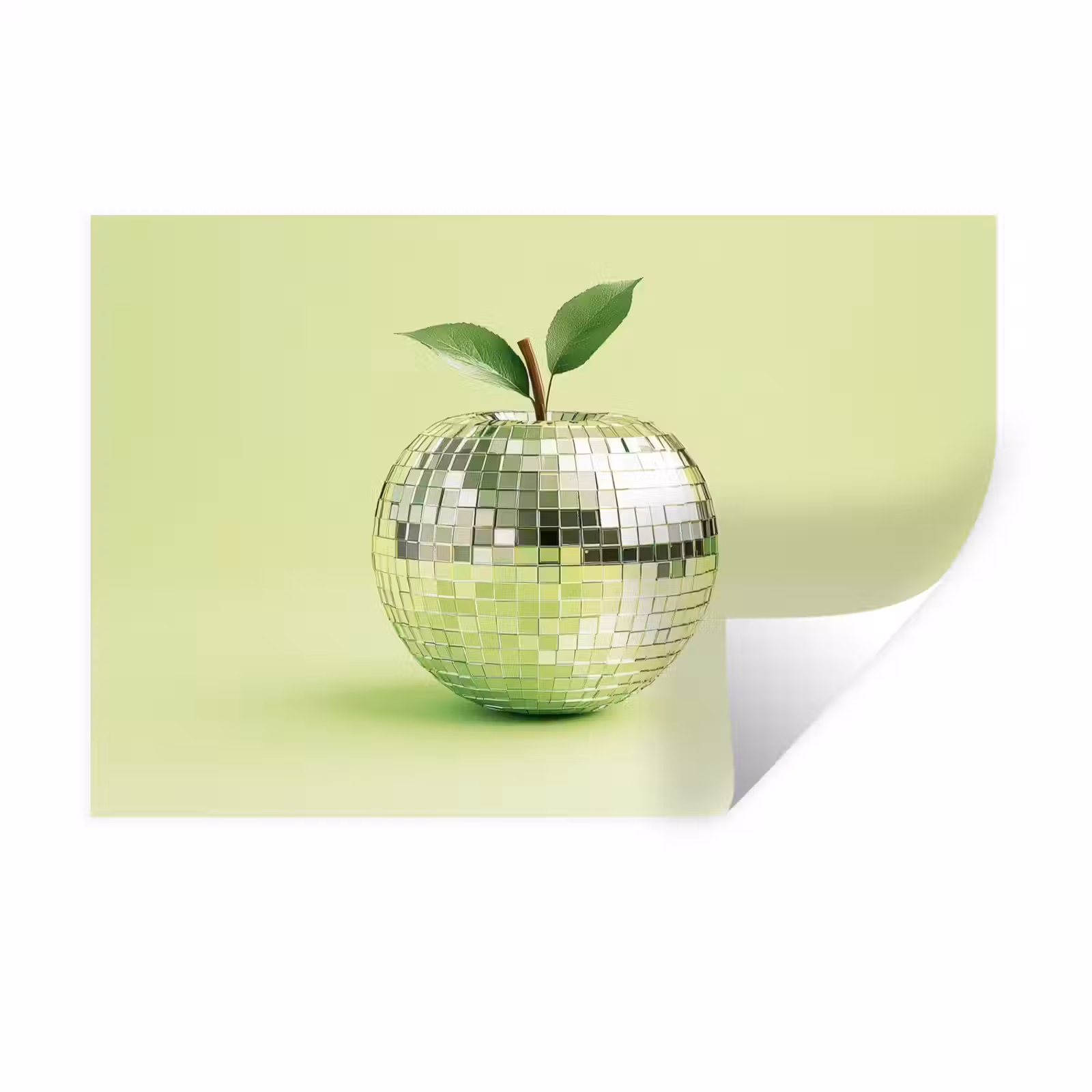 Muursticker - Groen - Disco - Decoratie - Appel — 1