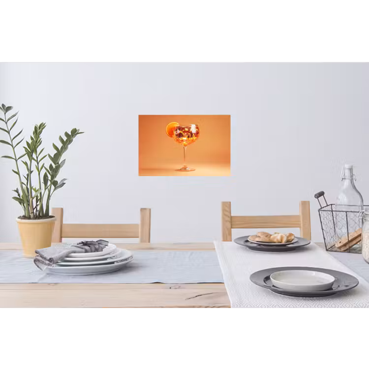 Muursticker - Drank - Oranje - Glitter - Disco — 3