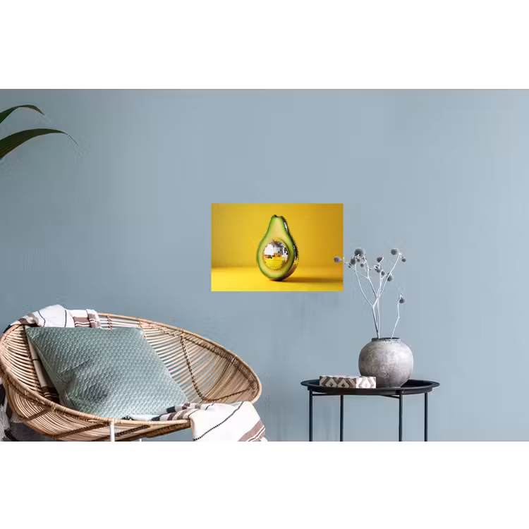 Muursticker - Avocado - Discobal - Geel - Glitter — 4