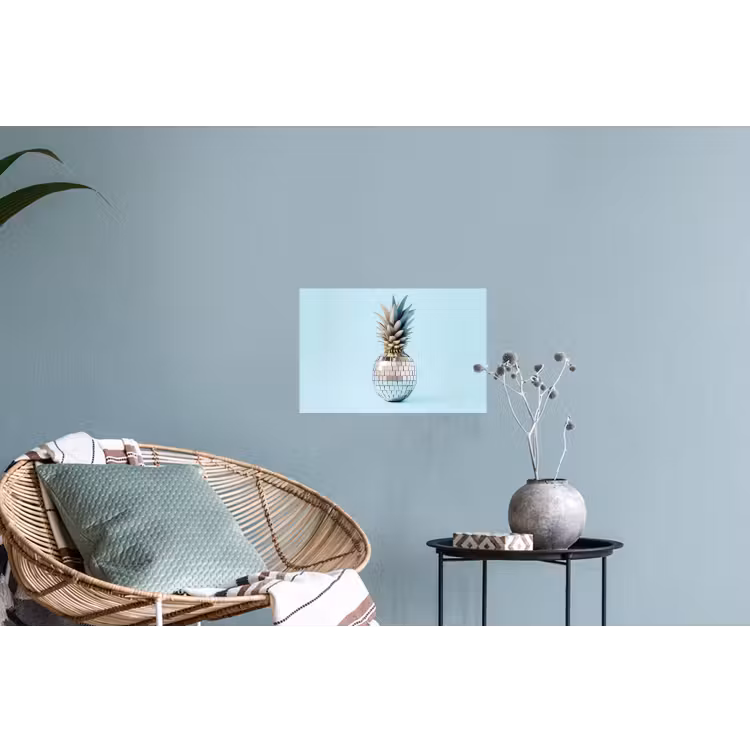 Muursticker - Blauw - Ananas - Disco - Discobal — 4