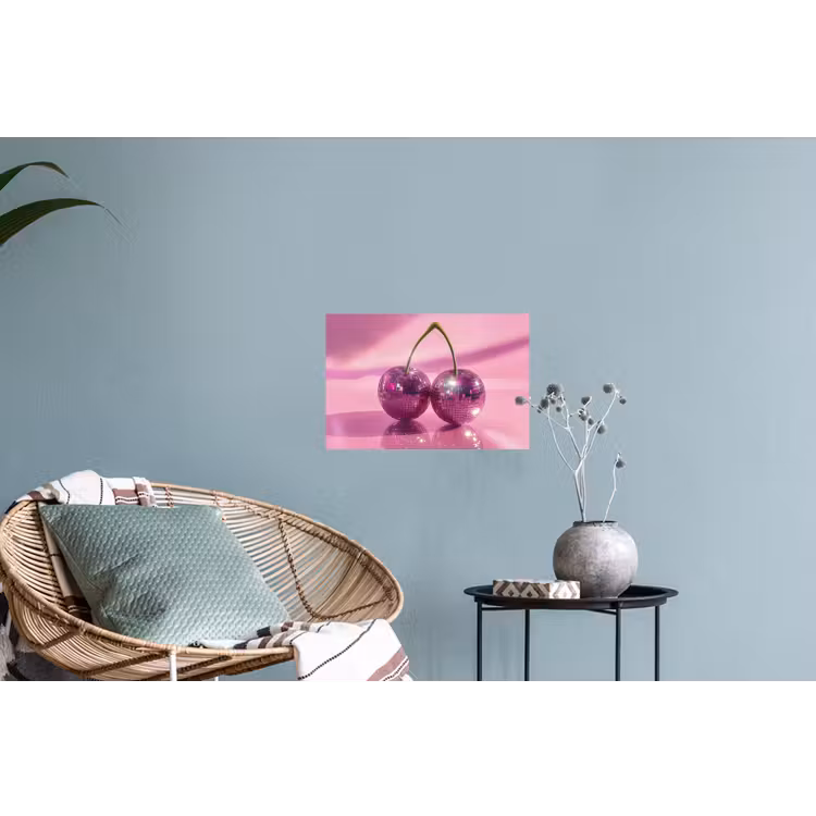 Muursticker - Glitter - Discobol - Roze - Kersen — 4