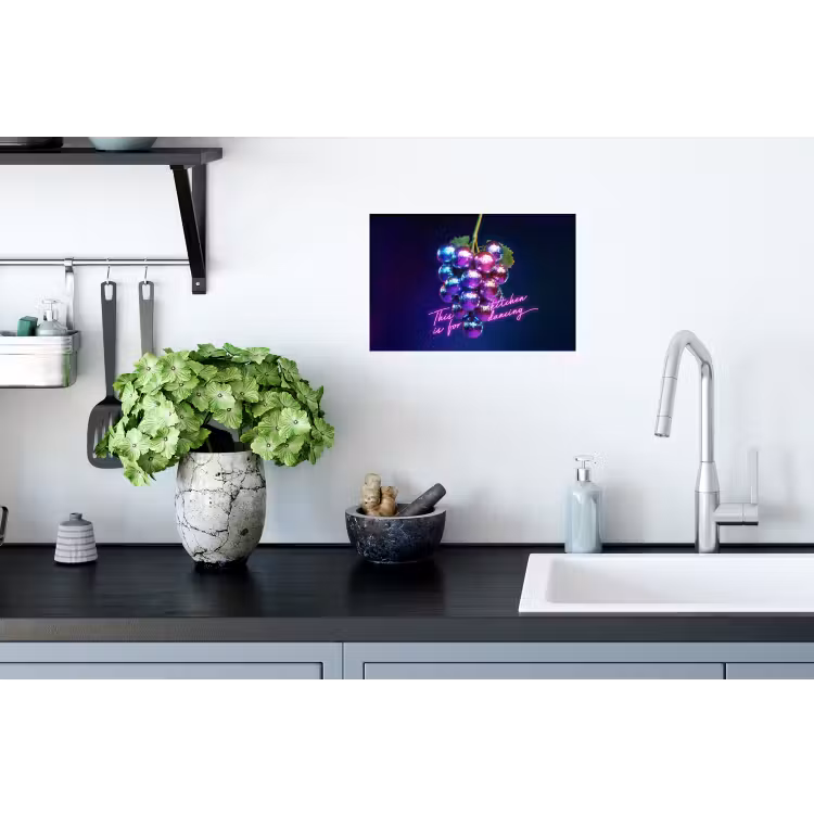 Muursticker - Quote - Neon - Disco - Druiven — 2