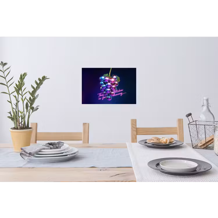 Muursticker - Quote - Neon - Disco - Druiven — 3