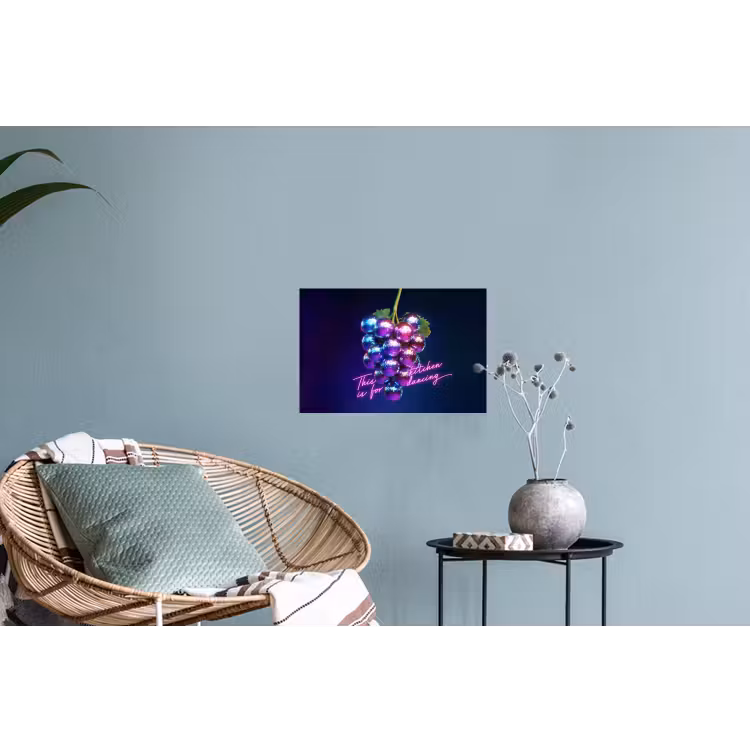 Muursticker - Quote - Neon - Disco - Druiven — 4