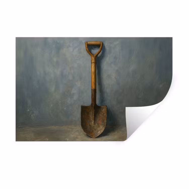 Muursticker - Schep - Gereedschap - Schilderij — 1