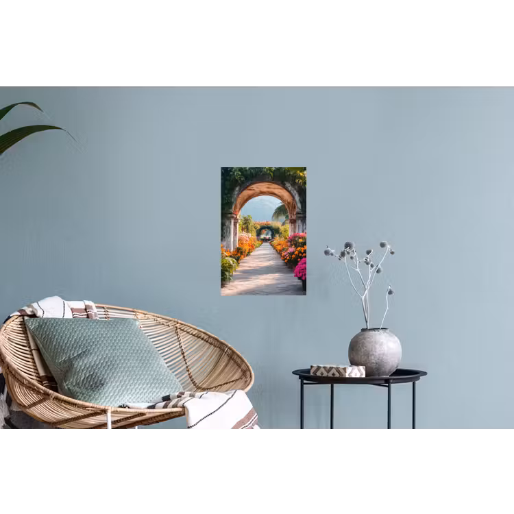 Muursticker - Doorkijk - Bloemen - Tropisch - Kleurrijk — 4