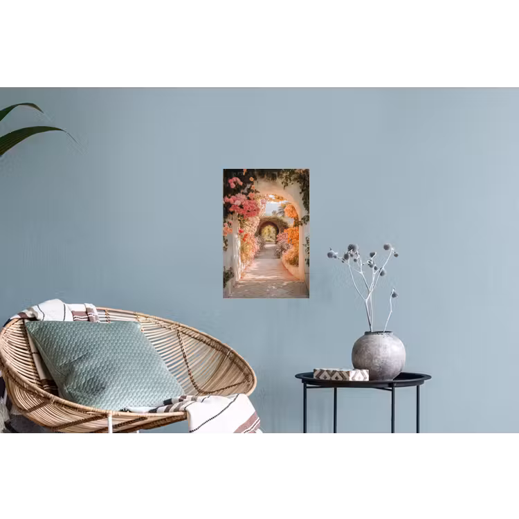 Muursticker - Doorkijk - Boog - Bloemen - Pastel — 4