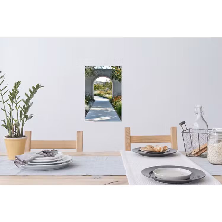Muursticker - Doorkijk - Pad - Beton - Landschap — 3