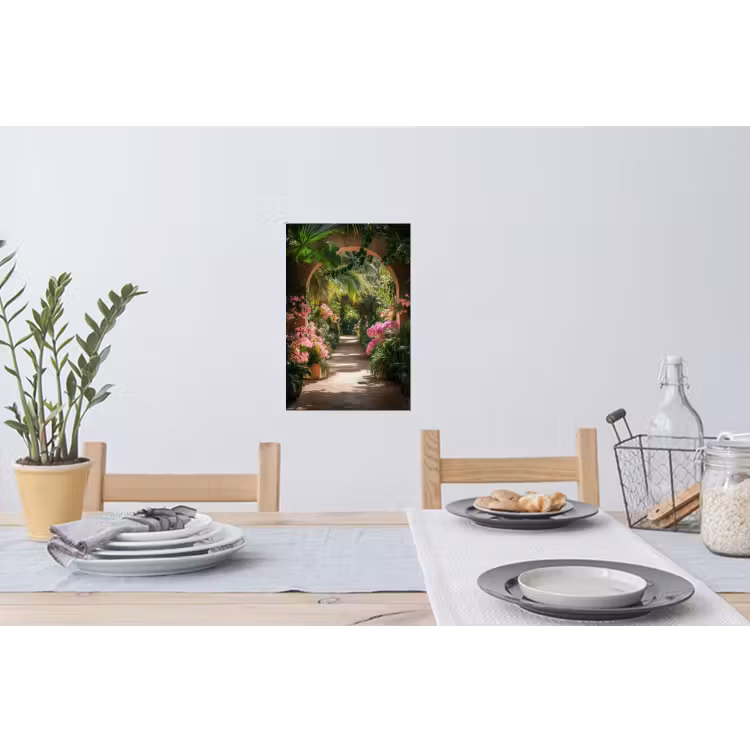 Muursticker - Doorkijk - Tropisch - Bloemen - Natuur — 3