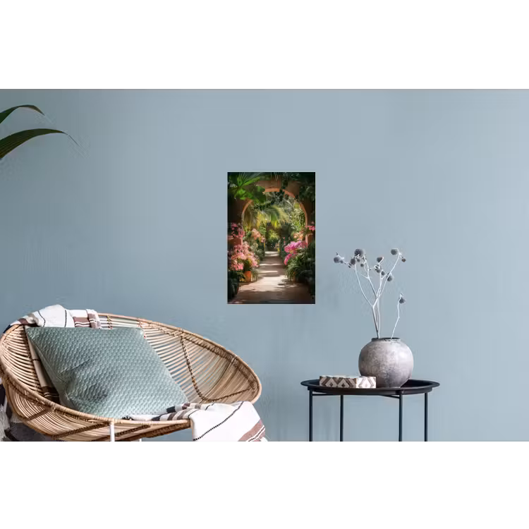 Muursticker - Doorkijk - Tropisch - Bloemen - Natuur — 4