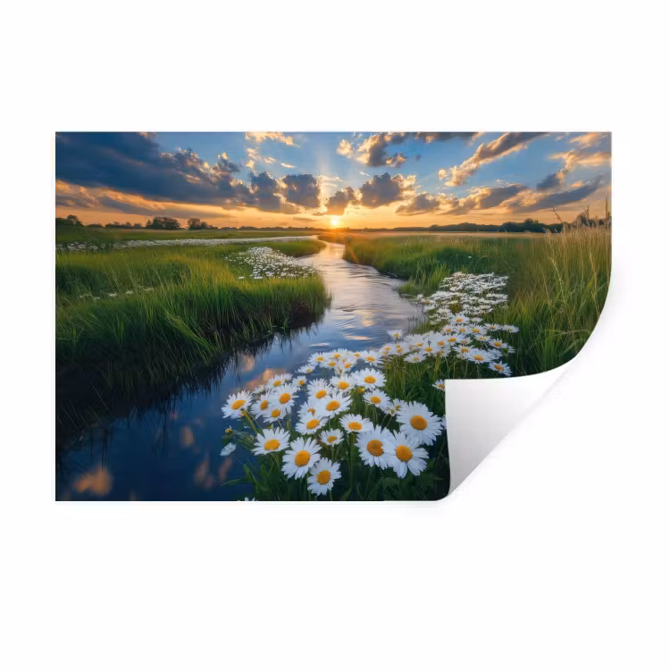 Muursticker - Beekje - Landschap - Margriet — 1