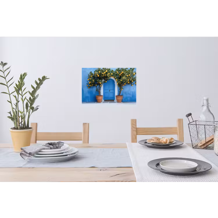 Muursticker - Citroenbomen - Geel - Deur - Potten — 3