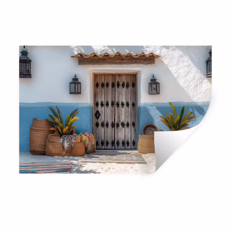 Muursticker - Deur - Manden - Planten — 1