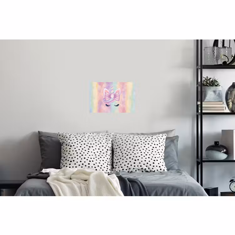 Muursticker - Eenhoorn - Glitters - Regenboog - Pastel — 5