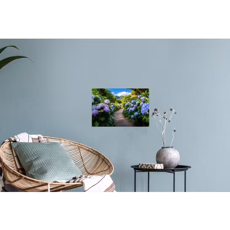 Muursticker - Hortsensia - Pad - Bloemen — 4