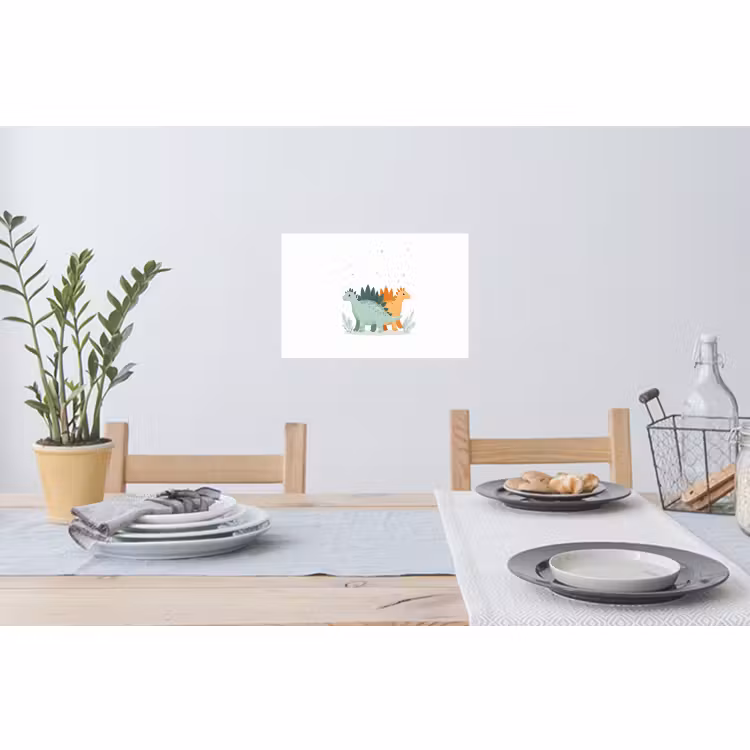 Muursticker - Planten - Sterren - Dinosaurussen - Oranje — 3