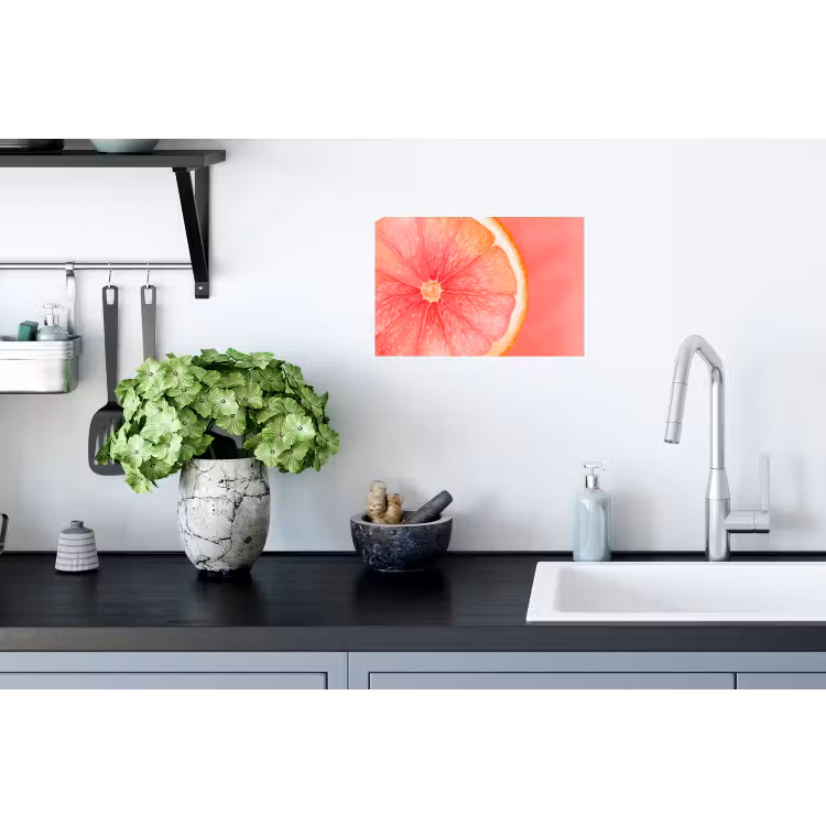 Muursticker - Grapefruit - Roze - Levendig — 2