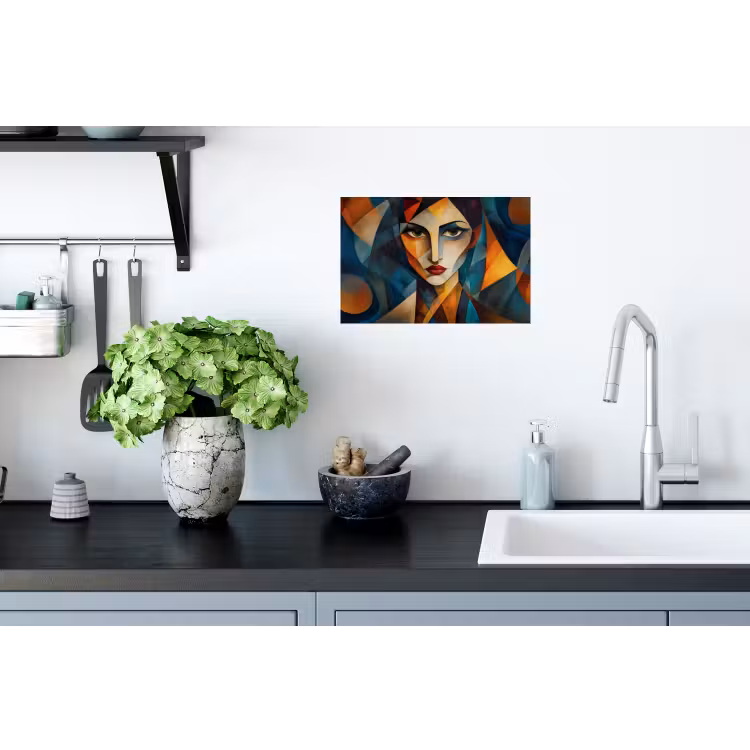 Muursticker - Portret - Abstract - Vormen — 2