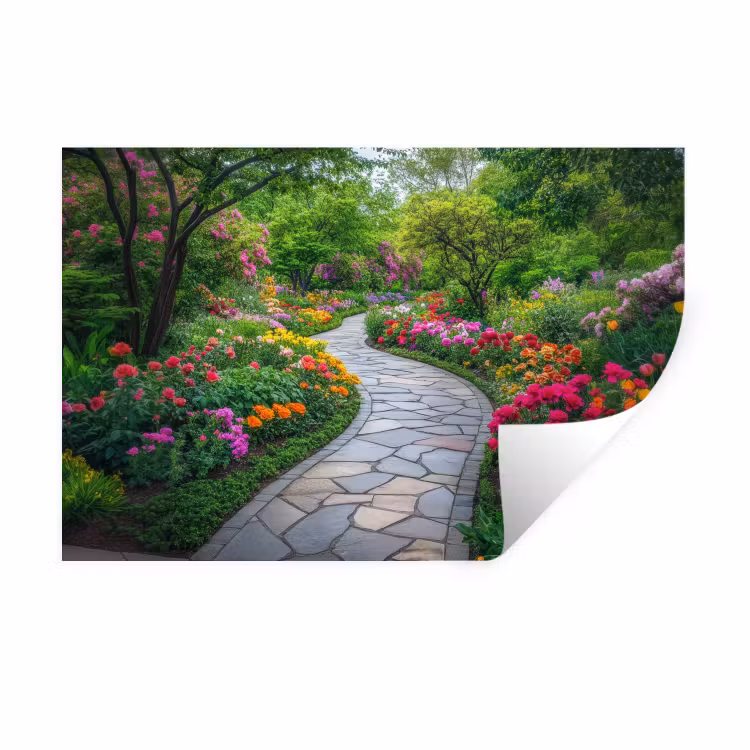 Muursticker - Park - Bloemen - Tuin — 1