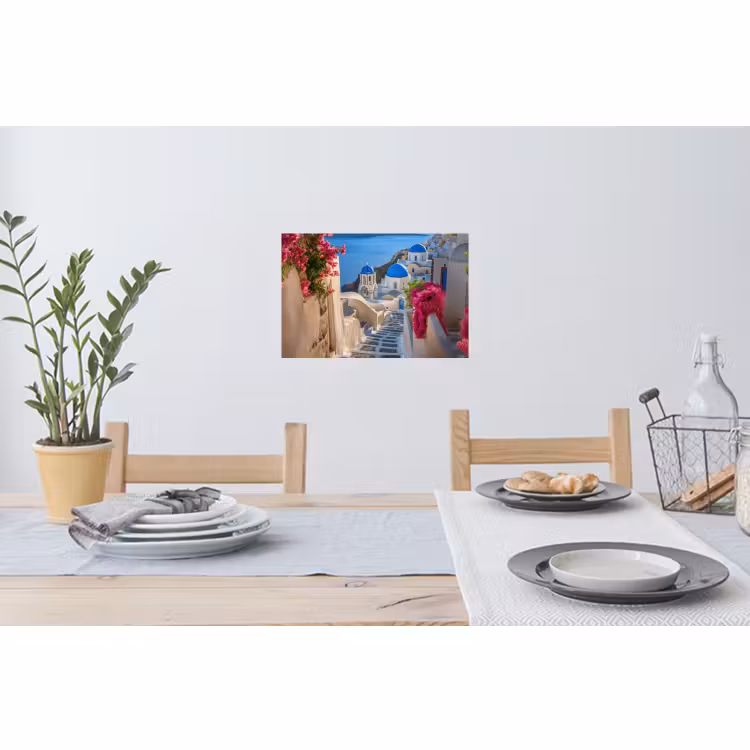 Muursticker - Santorini - Bloemen - Griekenland — 3