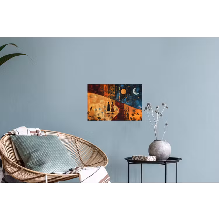 Muursticker - Silhouetten - Abstract - Zon - Maan — 4