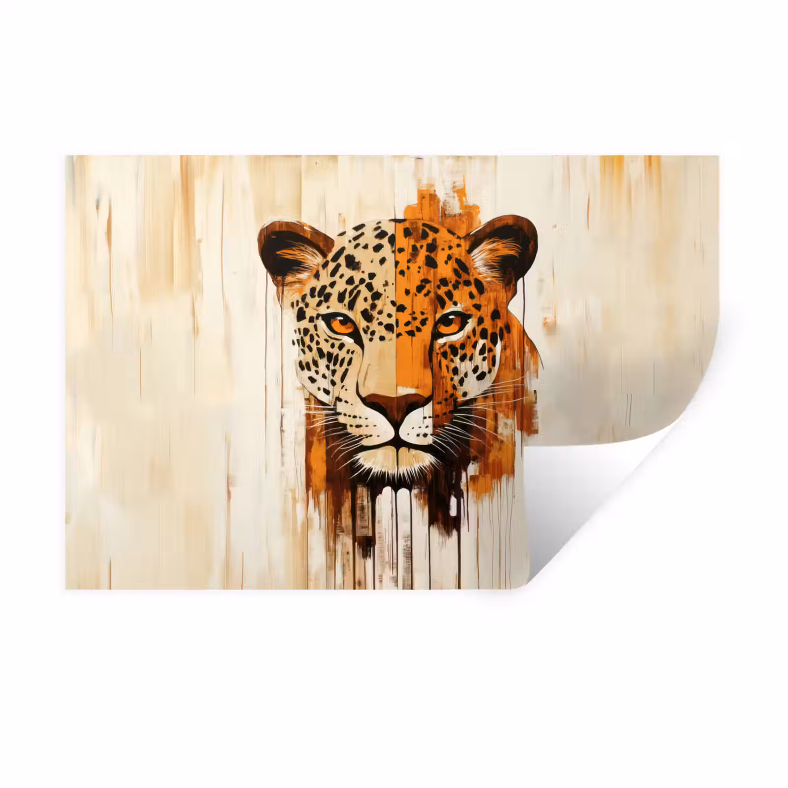 Muursticker - Luipaard - Symmetrisch - Strepen — 1