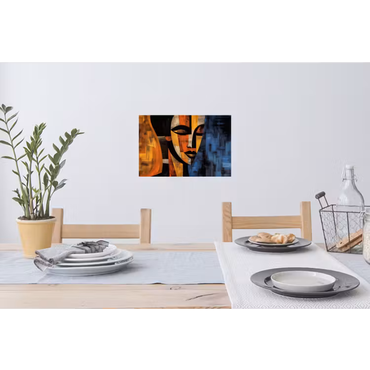 Muursticker - Abstract - Portret - Kleurvakken — 3