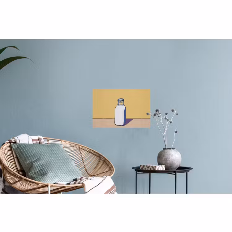 Muursticker - Glazen - Fles - Illustratie - Melk — 4