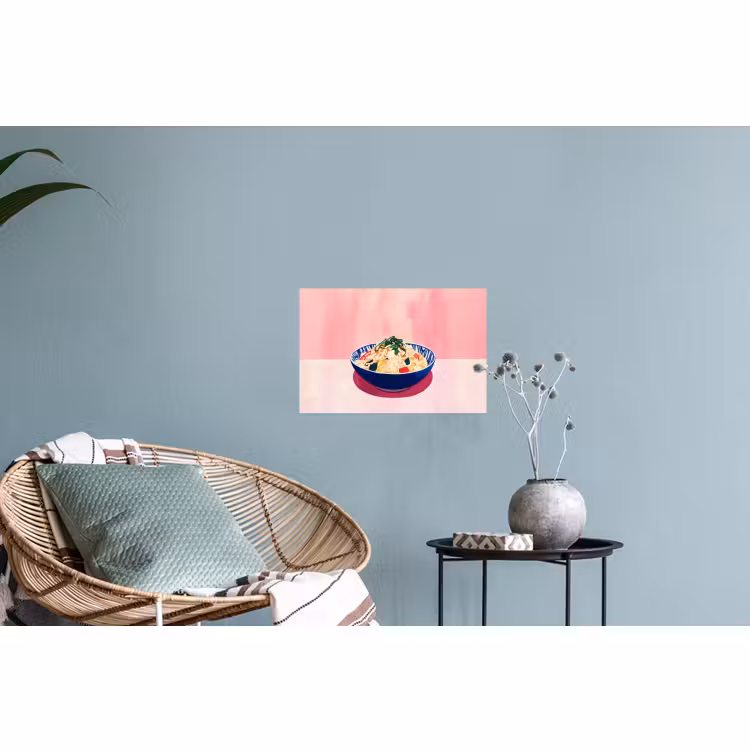 Muursticker - Rijst - Illustratie - Kom - Groente — 4