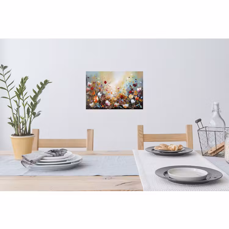 Muursticker - Olieverf - Bloemen - Kleurrijk - Natuur — 3