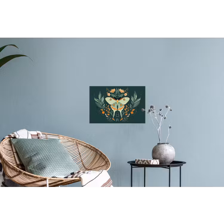 Muursticker - Sierlijk - Vlinder - Groen - Bladeren — 4