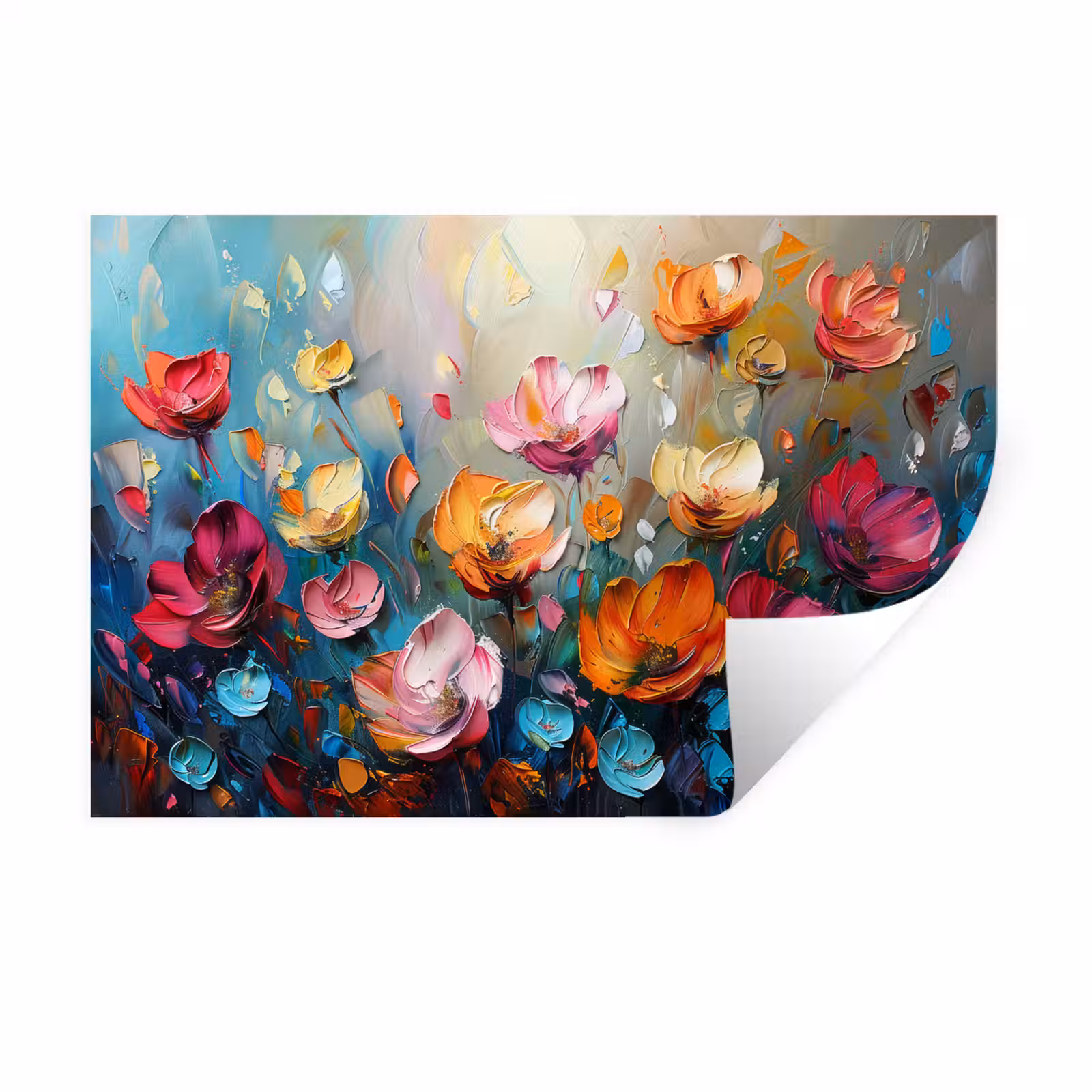 Muursticker - Klaprozen - Bloemen - Kunst - Botanisch — 1
