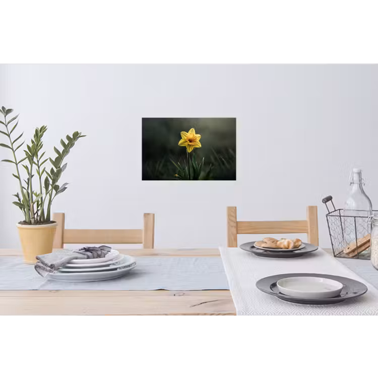 Muursticker - Bloem - Narcis - Gras - Geel — 3