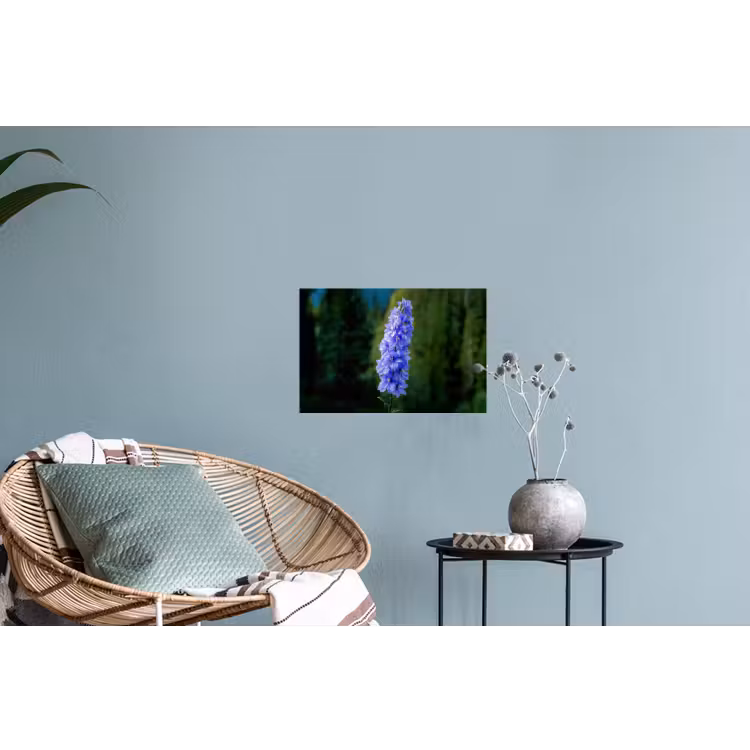 Muursticker - Bloemen - Blauw - Dennenboom — 4