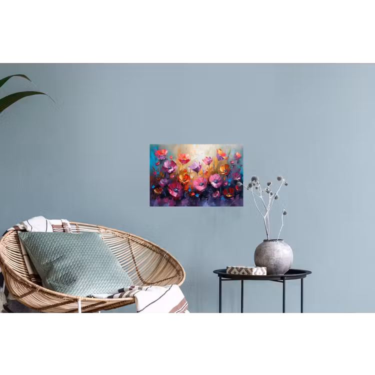Muursticker - Bloemen - Botanisch - Kunst - Roze - Natuur — 4