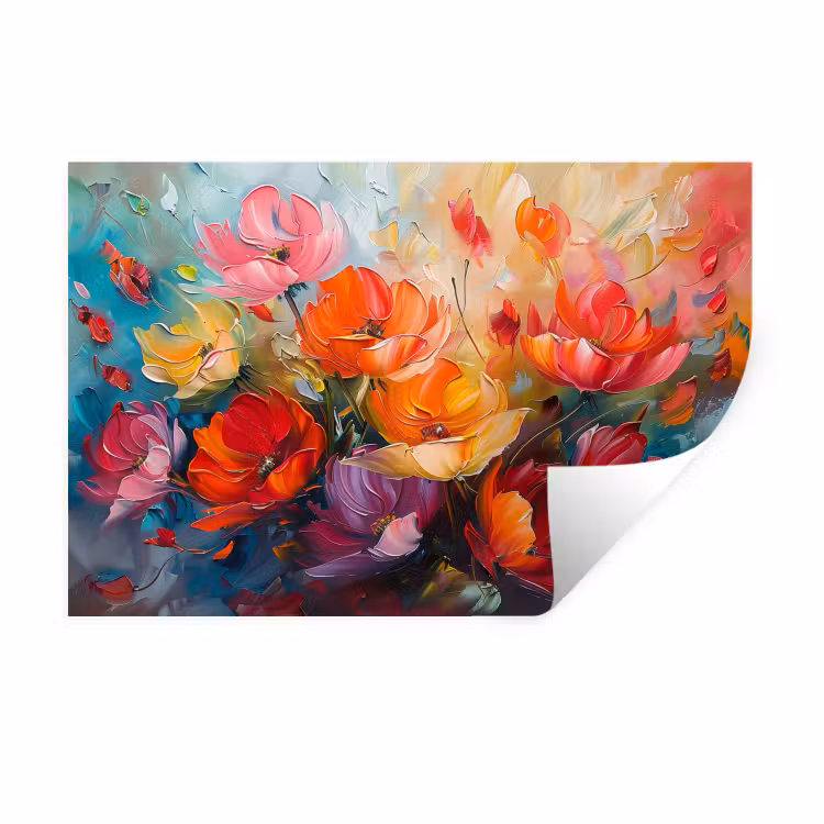 Muursticker - Bloemen - Kunst - Watercolor - Botanisch — 1