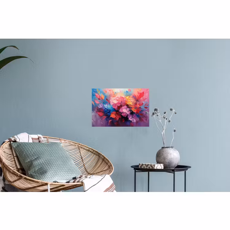 Muursticker - Bloemen - Roze - Watercolor - Kunst — 4