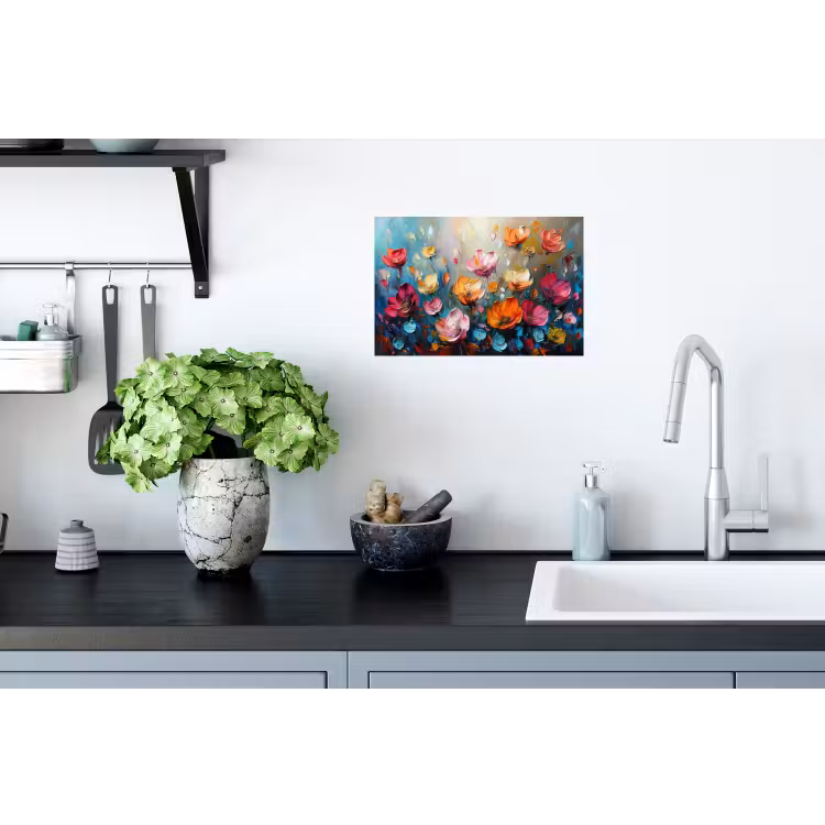 Muursticker - Klaprozen - Bloemen - Kunst - Botanisch — 2