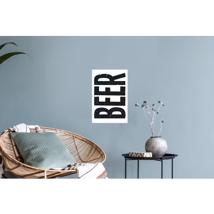 Muursticker - Bier - Japandi - Decoratie - Zwart — 4