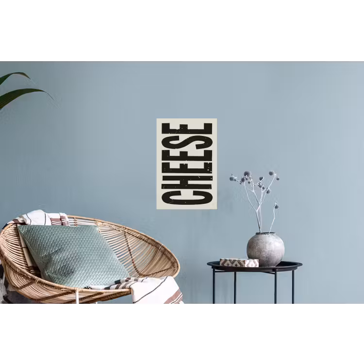 Muursticker - Kaas - Decoratie - Beige - Cheese — 4