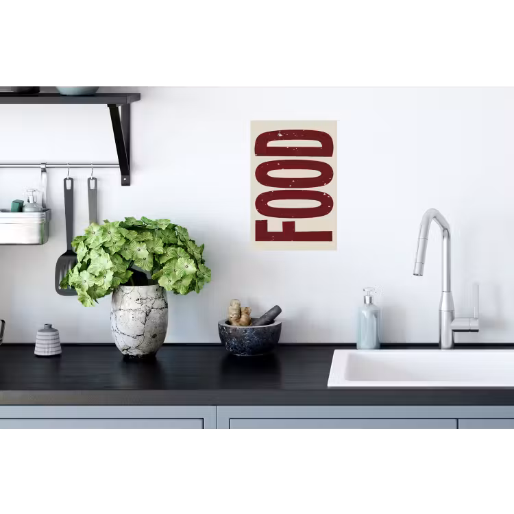 Muursticker - Eten - Japandi - Rood - Decoratie — 2