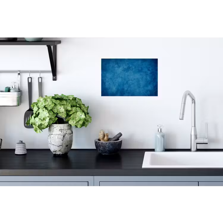 Muursticker - Beton - Blauw - Vintage - Structuur - Industrieel — 2