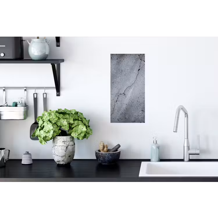 Muursticker - Beton - Grijs - Scheur — 2