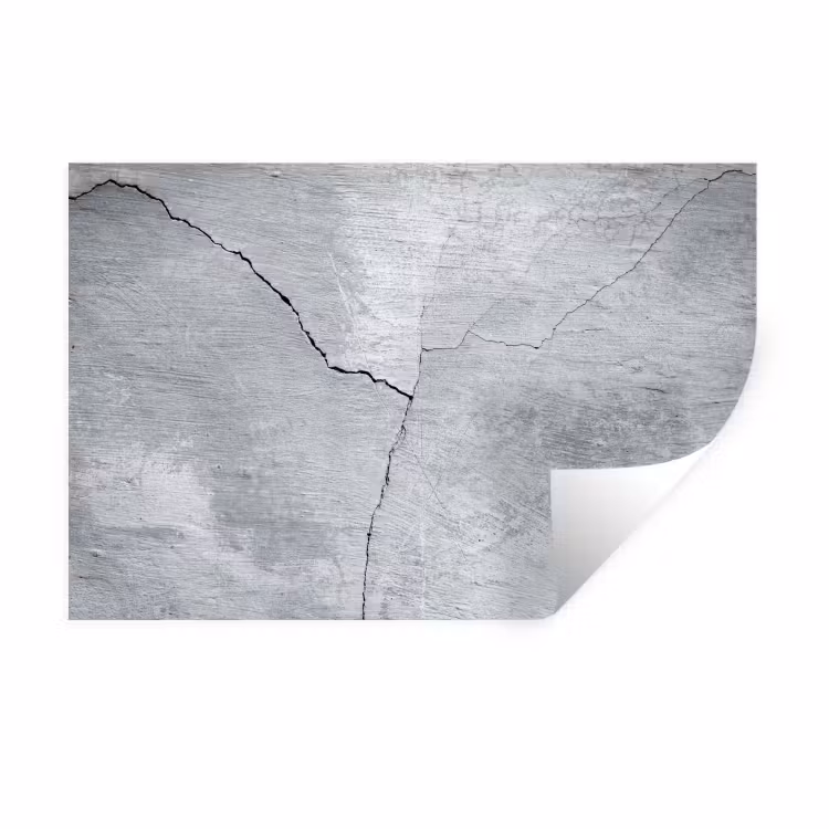 Muursticker - Beton - Scheur - Grijs — 1