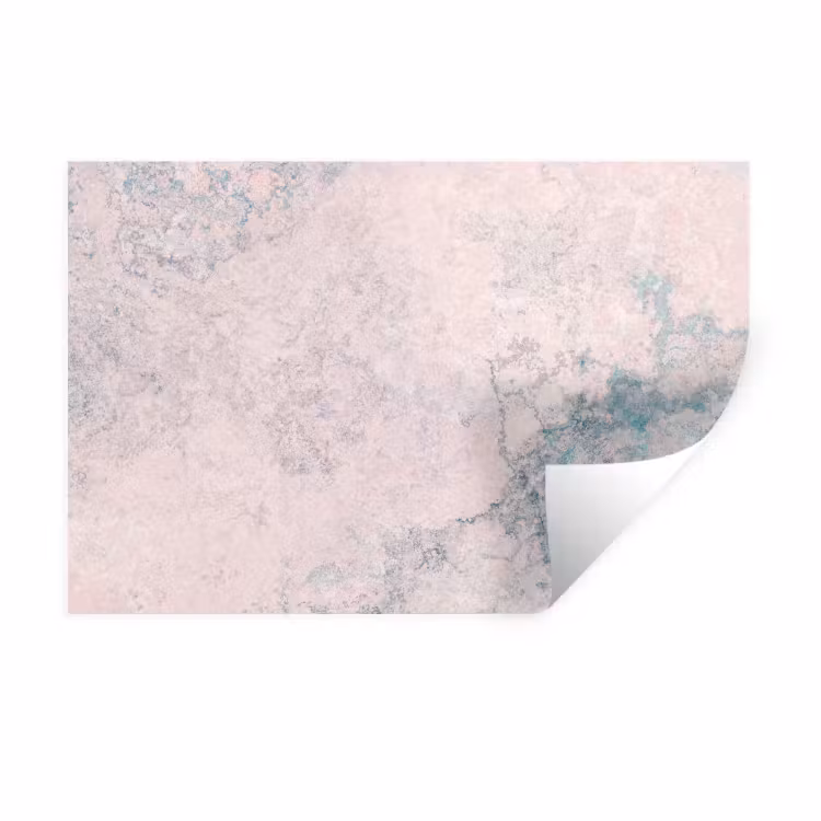 Muursticker - Cement - Beton - Retro - Industrieel - Wit - Blauw — 1